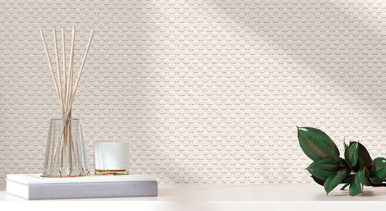 Ühetooniline pabertapeet Designed in White – 161314 - Image 10