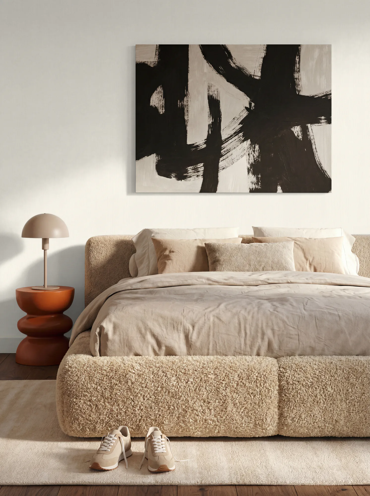 Triibulise mustriga fliistapeet valge ja hall The Trend Spectrum – 324795 - Image 2