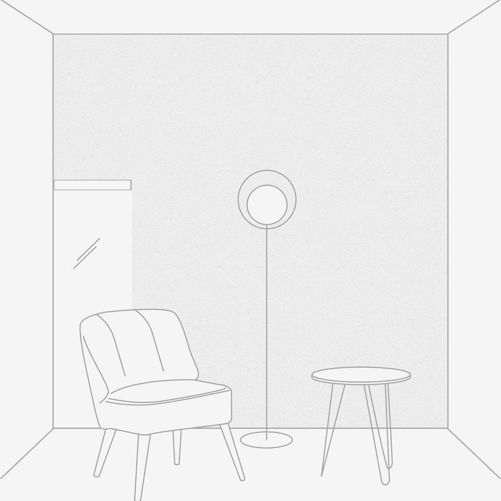 Ühetooniline pabertapeet Designed in White – 282910 - Image 3
