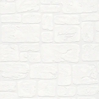 Kivimustriga pabertapeet Simply White – 204042