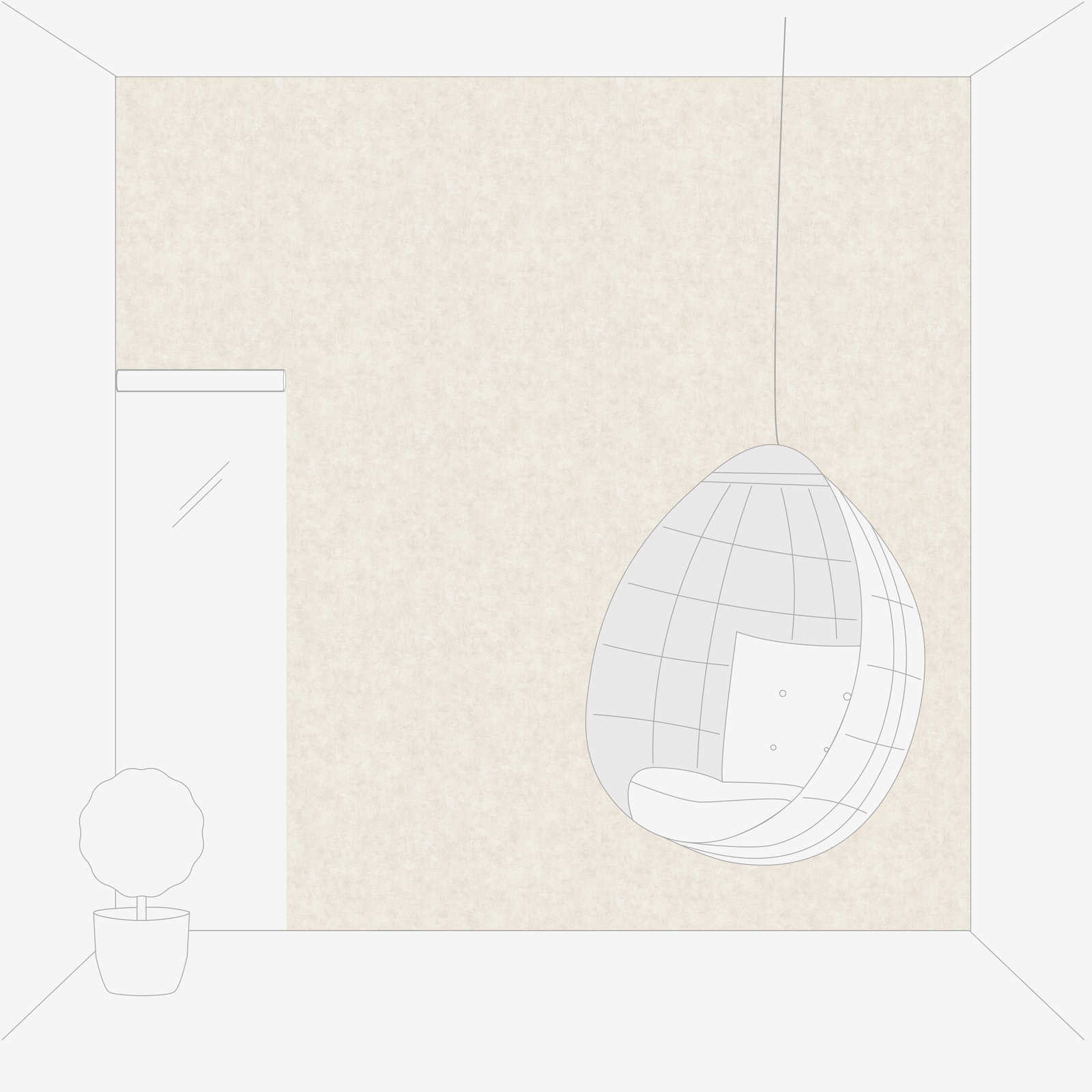 Ühetooniline fliistapeet Hygge III – 389224 - Image 3