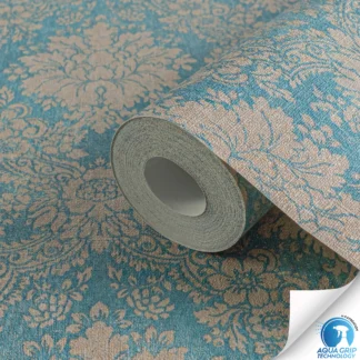 Ornamendimustriga fliistapeet sinine ja pruun WOW – 784921