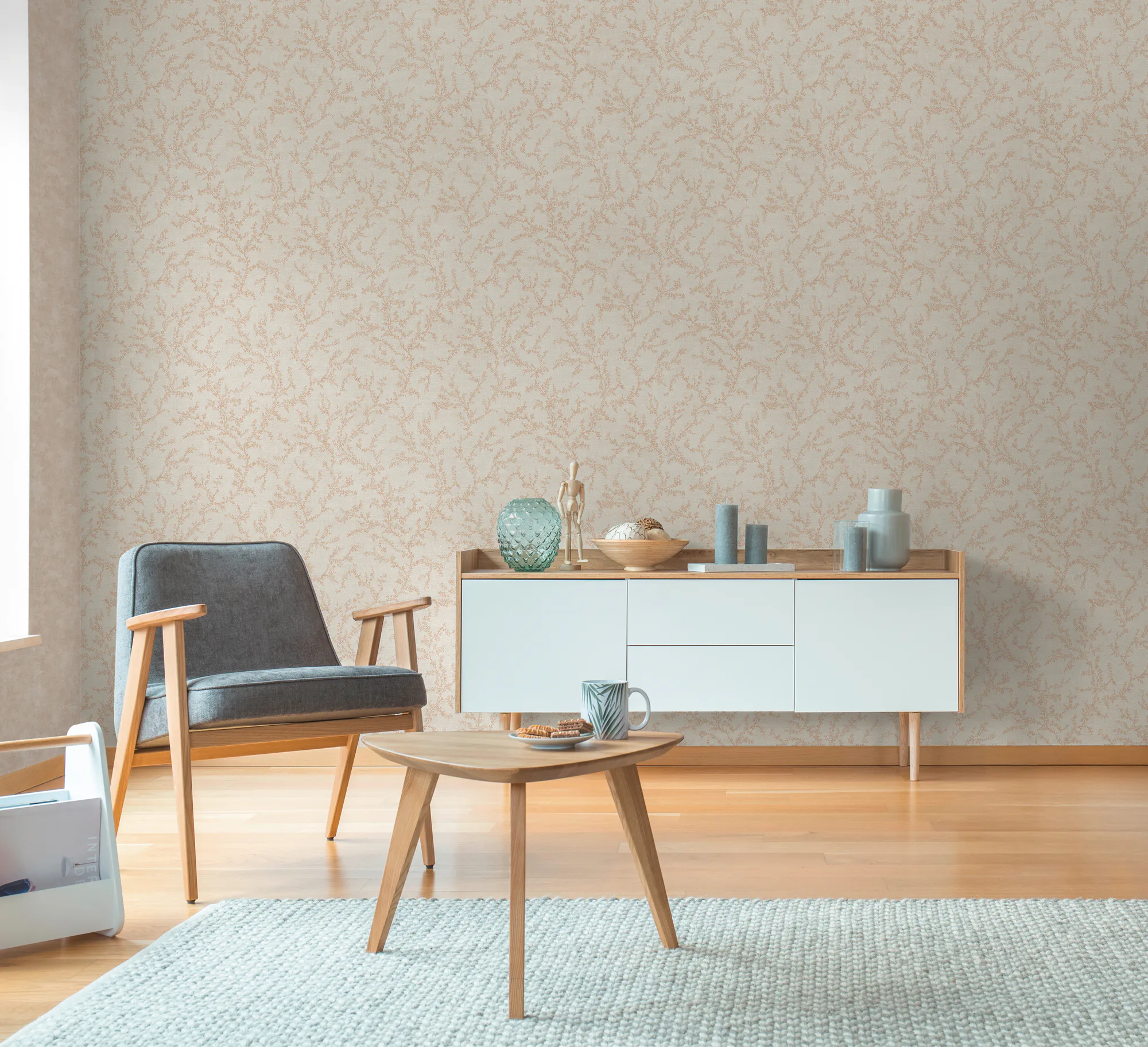 Lillemustriga fliistapeet kreemikas ja pruun Hygge 3 – 790901 - Image 6