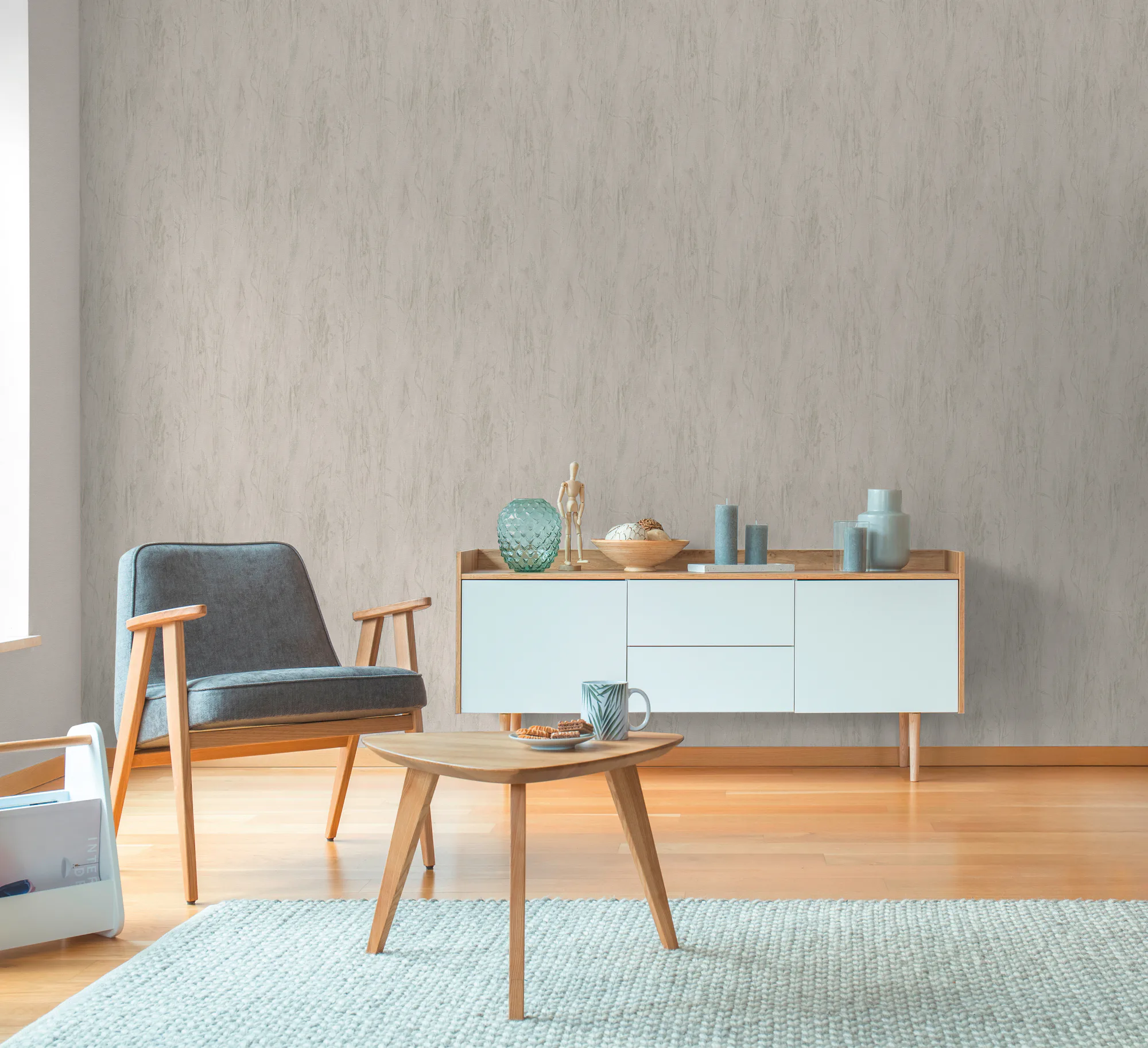 Lillemustriga fliistapeet hall Hygge 3 – 790942 - Image 2