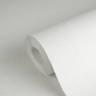 Tekstiilse ilmega ühetooniline fliistapeet valge ja roheline Hygge 3 – 790991