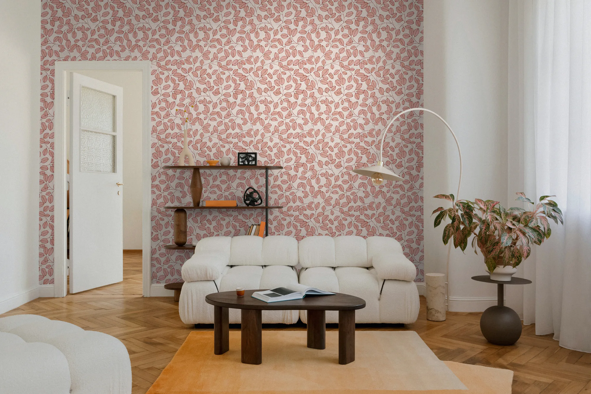 Lehemustriga fliistapeet hall ja roosa Nordic Feeling – 791482 - Image 6