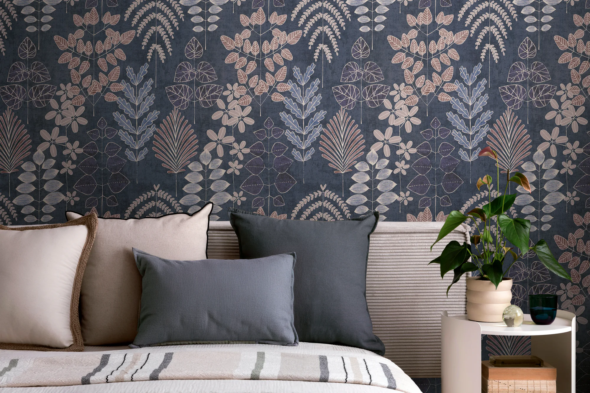 Lehemustriga fliistapeet sinine ja lilla Nordic Feeling – 791494