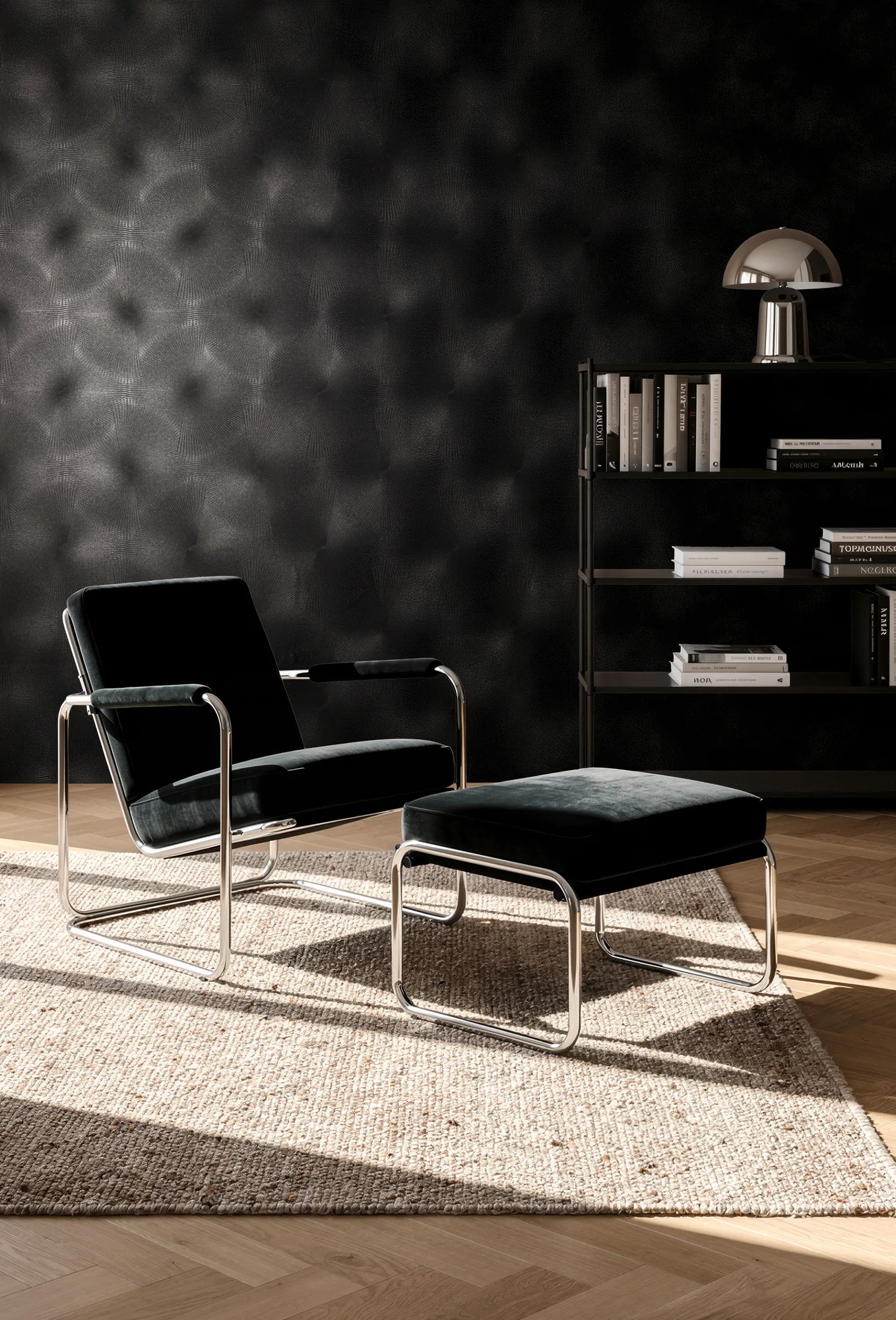 Abstraktse graafilise mustriga fliistapeet must The Trend Spectrum – 792528 - Image 4