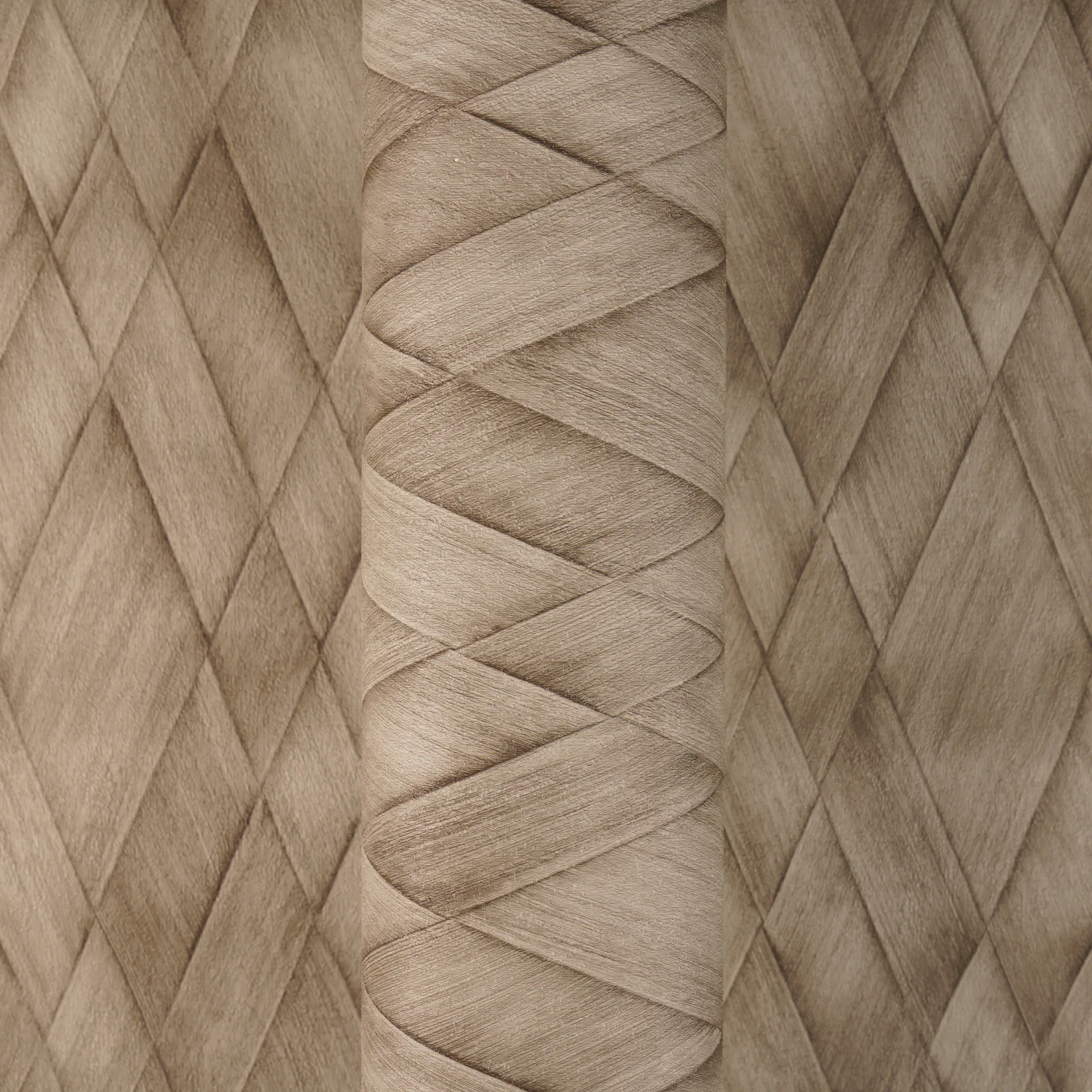 Rombimustriga matt struktuurne fliistapeet Cosiness – 793134 - Image 3