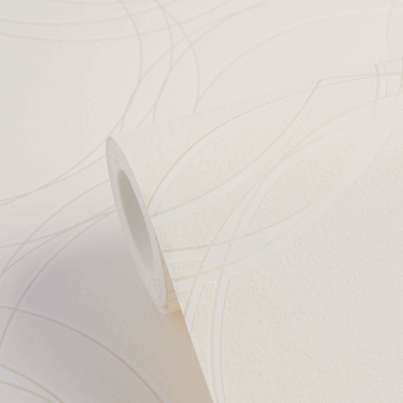 Geomeetrilise mustriga fliistapeet Designed in White – 791383 - Image 2