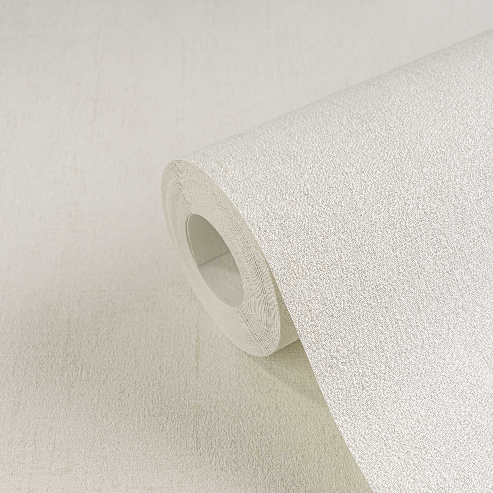 Ühetooniline fliistapeet Designed in White – 791097