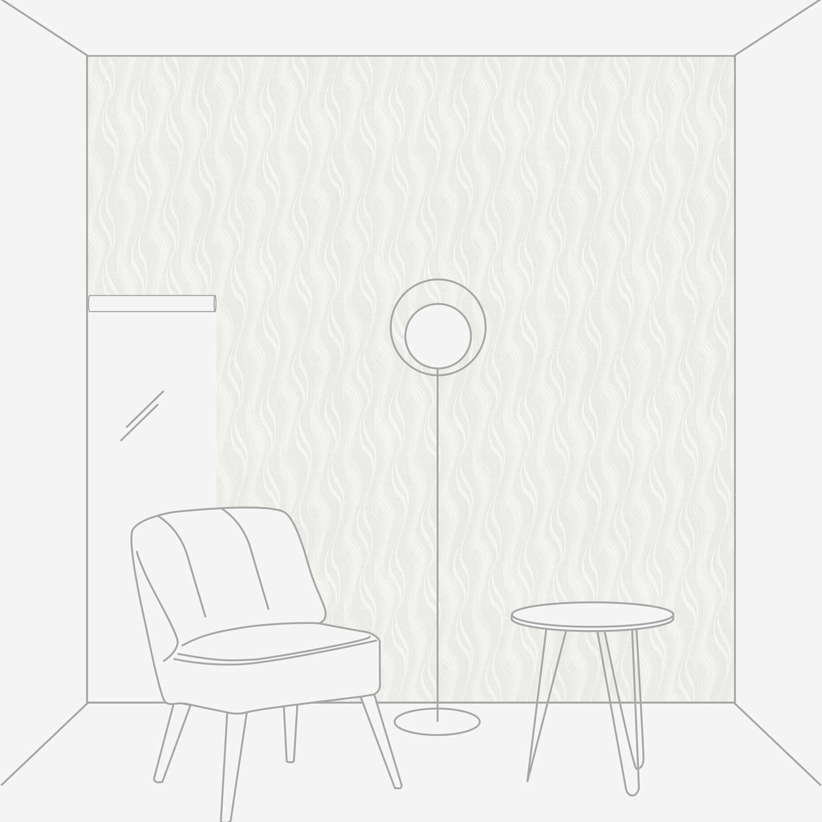 Ühetooniline fliistapeet Simply White – 247919 - Image 3