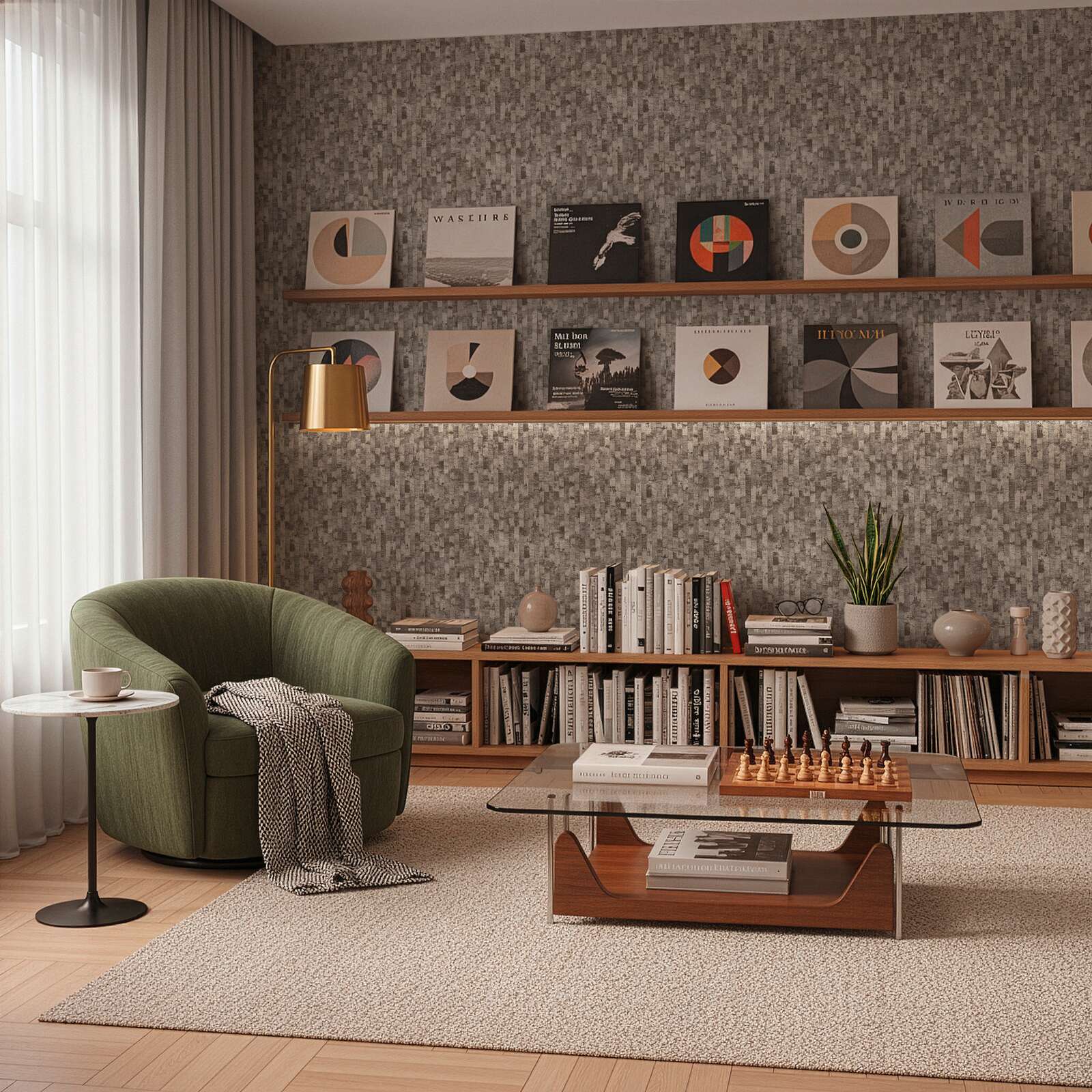 Geomeetrilise mustriga fliistapeet Vibes & Styles – 790082 - Image 3