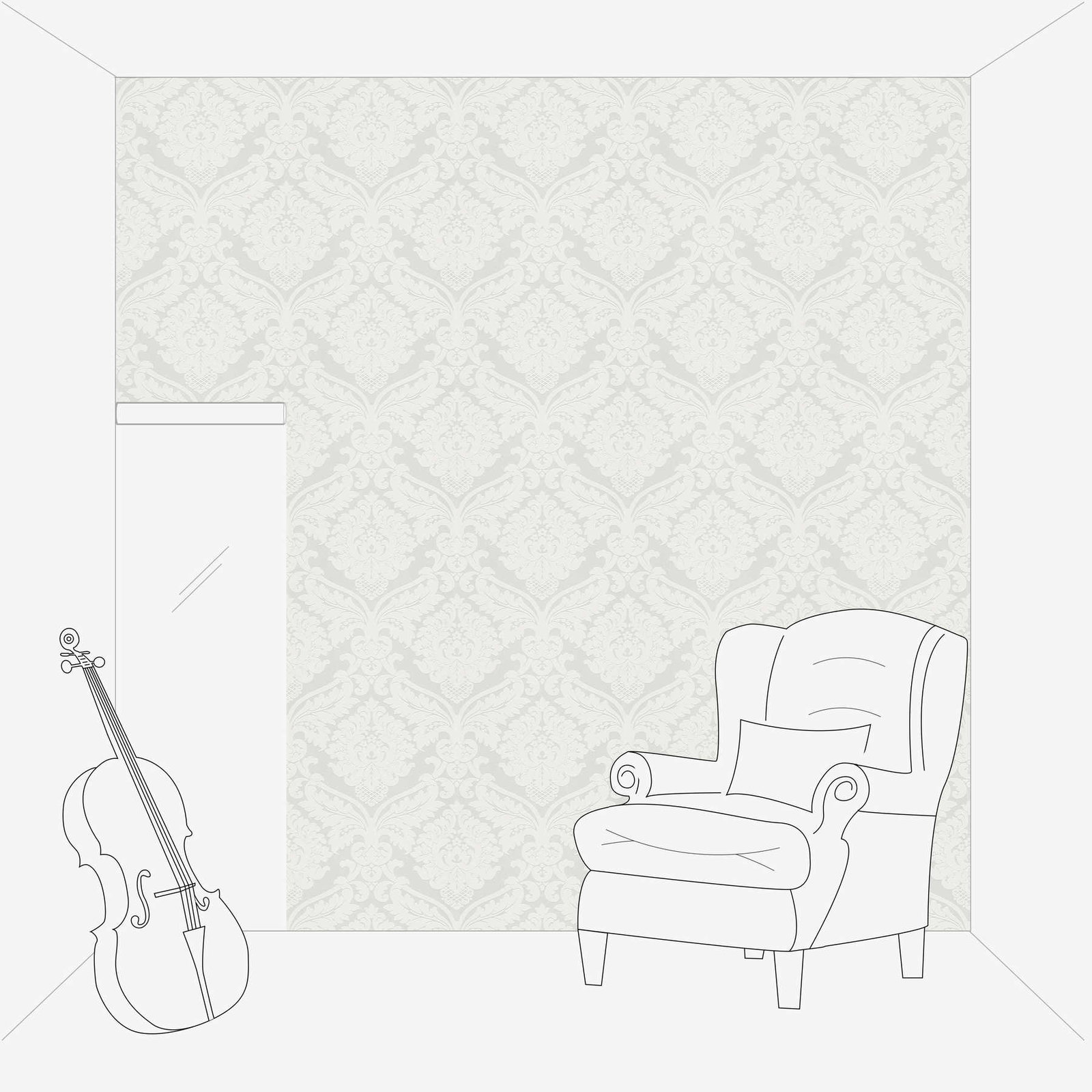 Lillemustriga fliistapeet Simply White – 554338 - Image 3