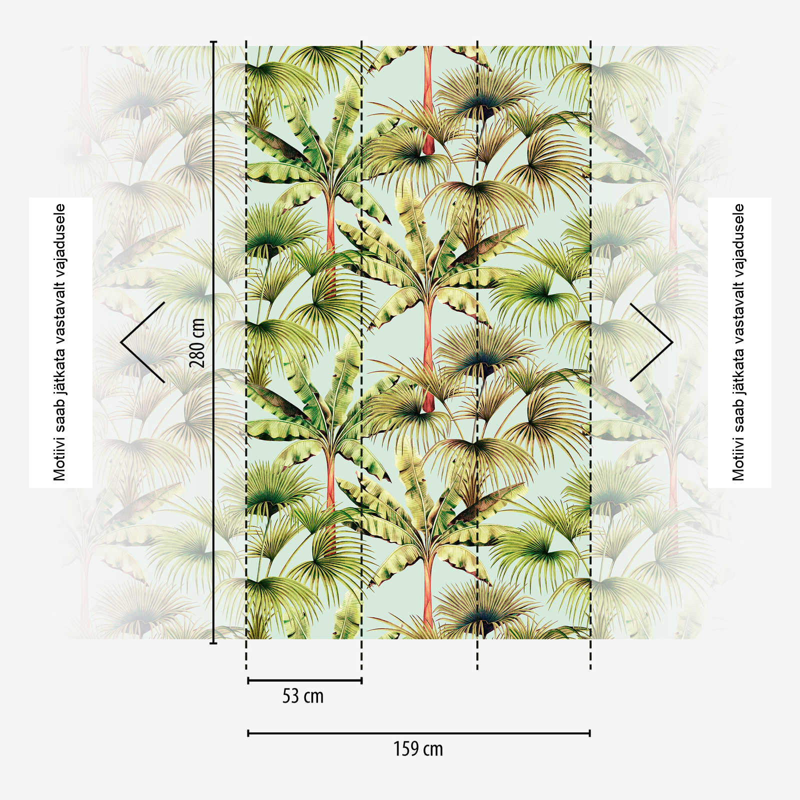 Troopilise mustriga fliistapeet – 391831 - Image 4