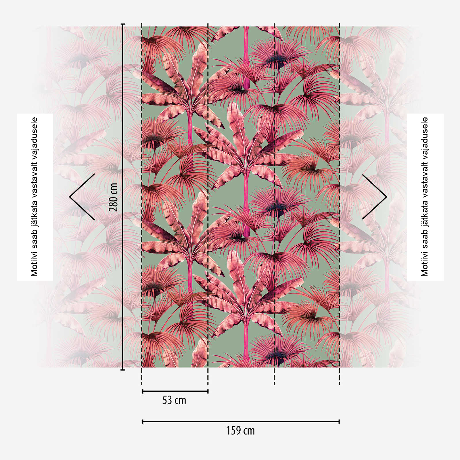 Sinine troopilise mustriga fliistapeet – 391833 - Image 4
