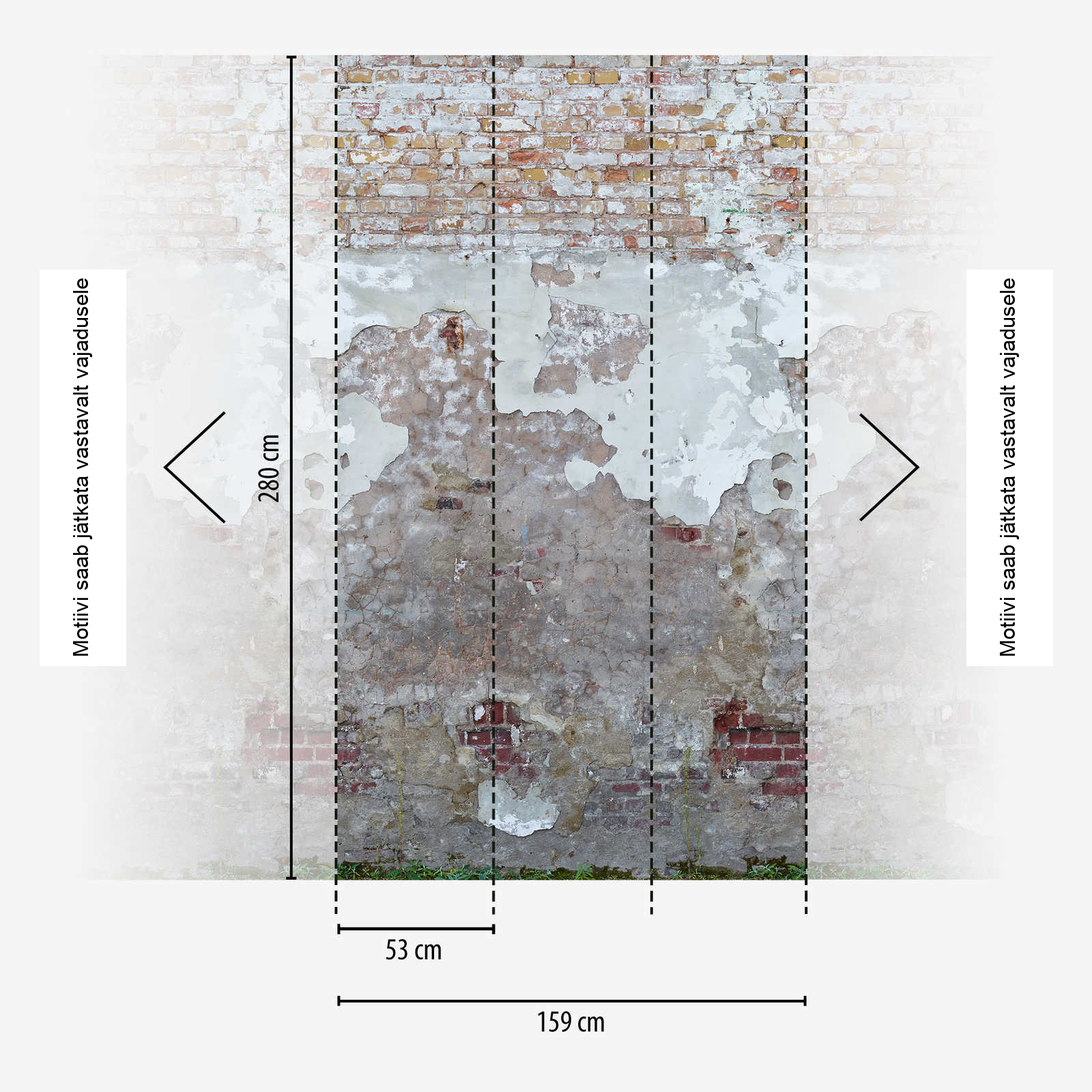 Hall kivimustriga fliistapeet Livingwalls The Wall II – 392341 - Image 4