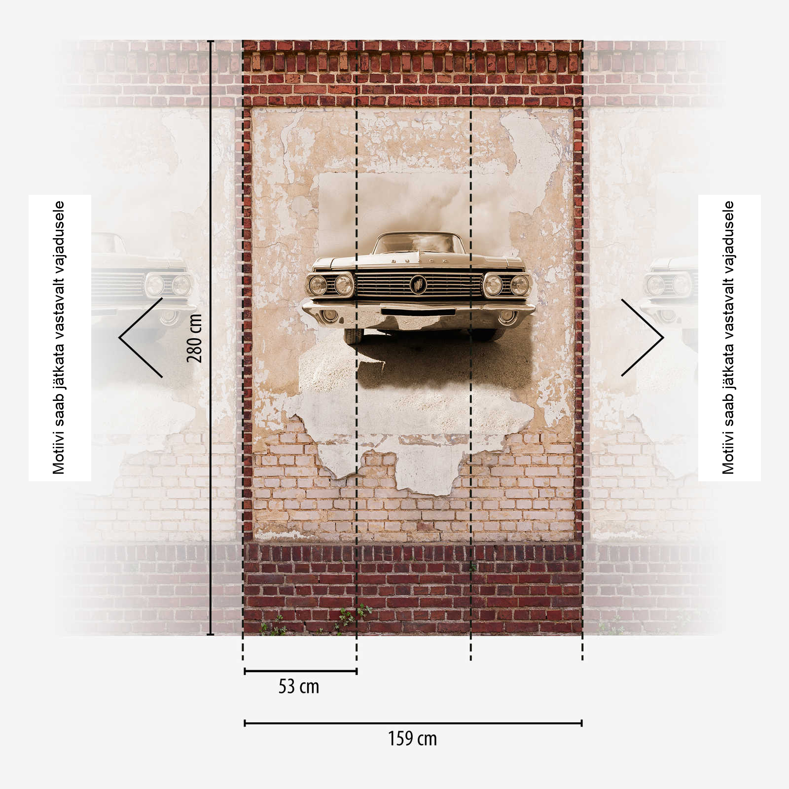 Pruun lillemustriga fliistapeet Livingwalls The Wall II – 392431 - Image 4