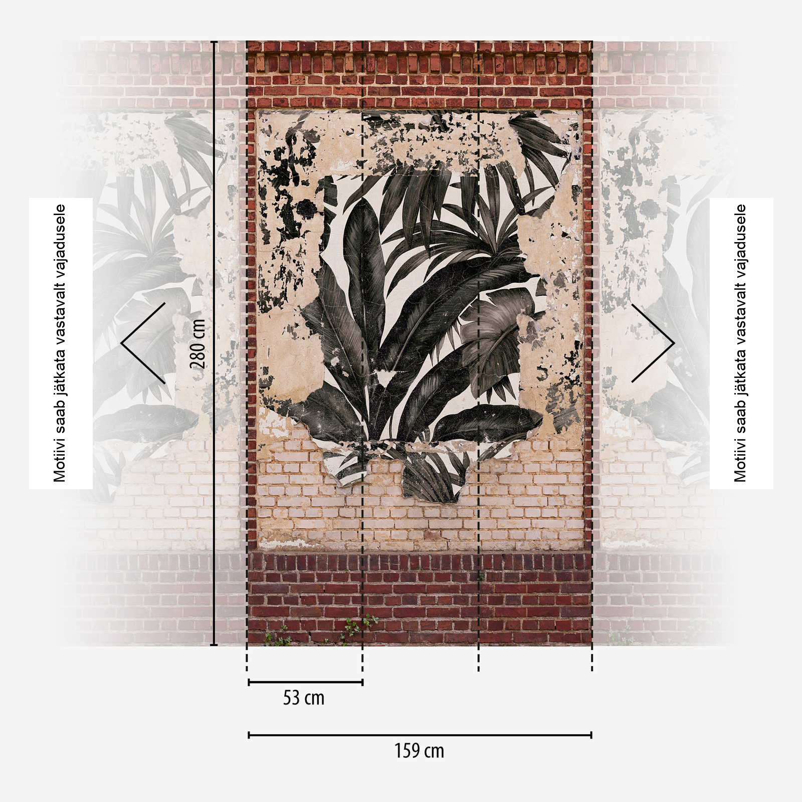 Pruun graafilise mustriga fliistapeet Livingwalls The Wall II – 392451 - Image 4