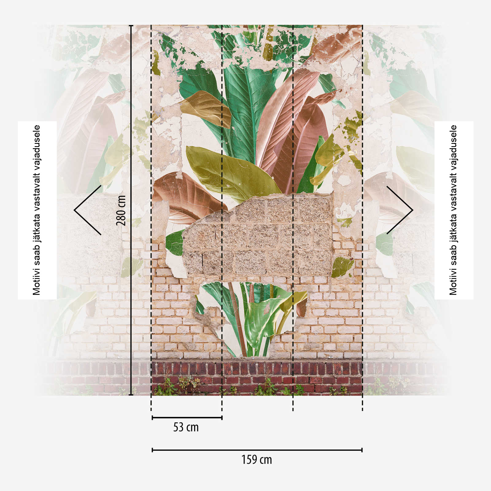 Beež lillemustriga fliistapeet Livingwalls The Wall II – 392481 - Image 4