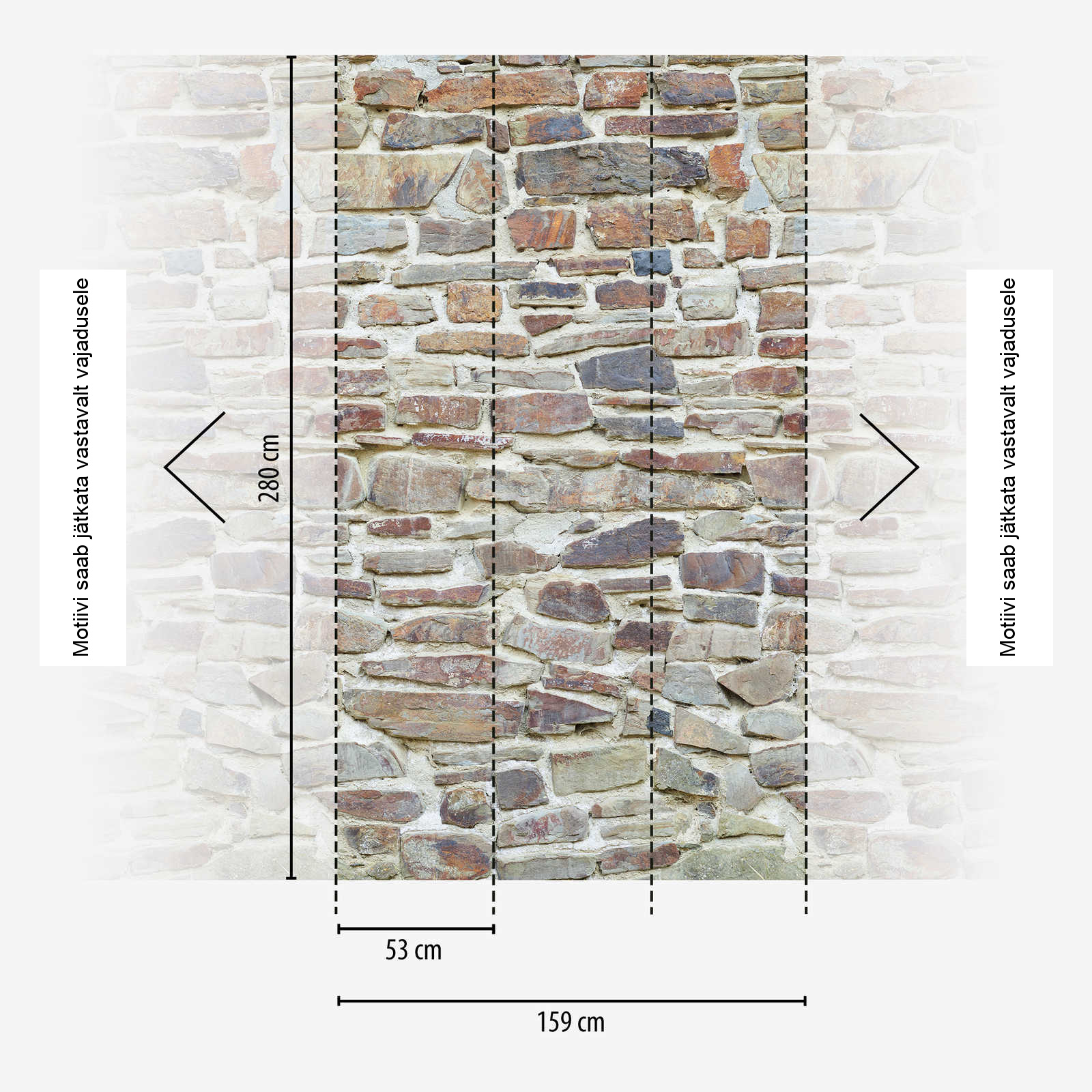 Beež loodusmustriga fliistapeet Livingwalls The Wall II – 392511 - Image 4