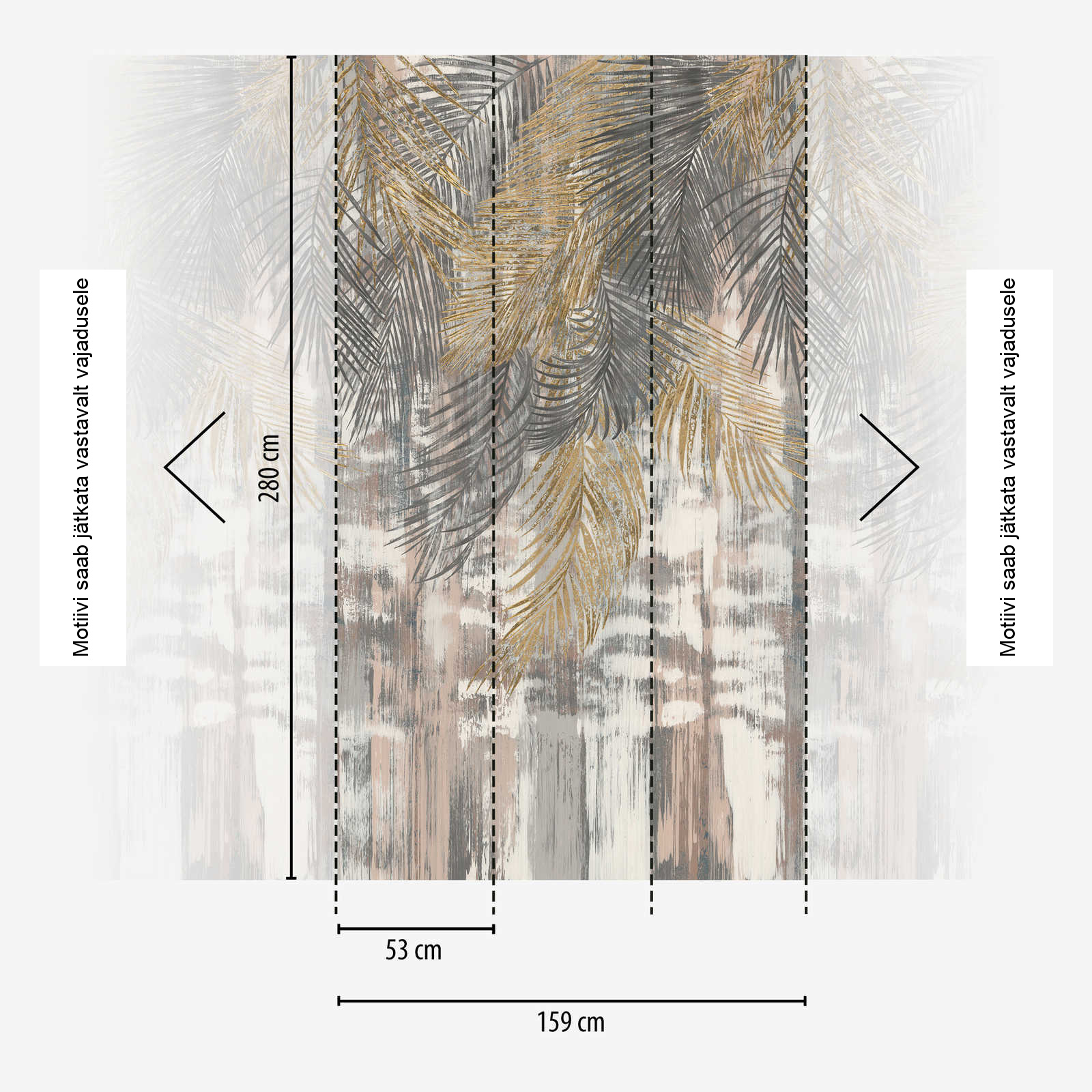 Hall troopilise mustriga fliistapeet Livingwalls The Wall II – 392611 - Image 4