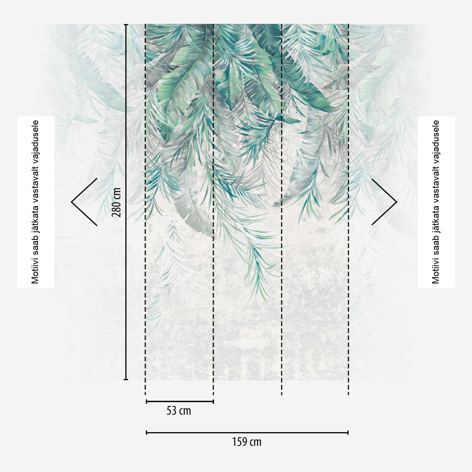 Hall troopilise mustriga fliistapeet Livingwalls THE WALL III – 398191 - Image 4