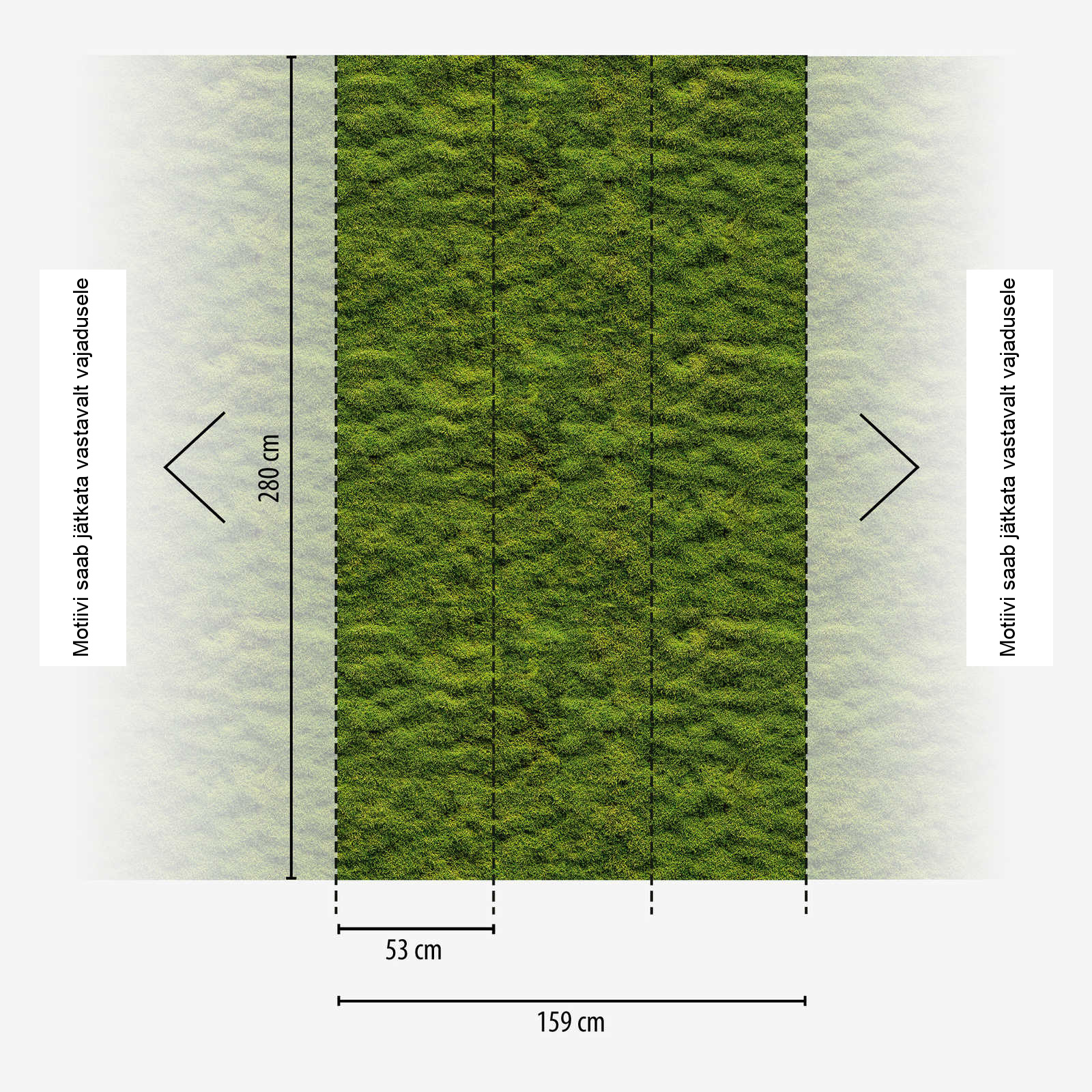 Roheline loodusmustriga fliistapeet Livingwalls THE WALL III – 398391 - Image 4