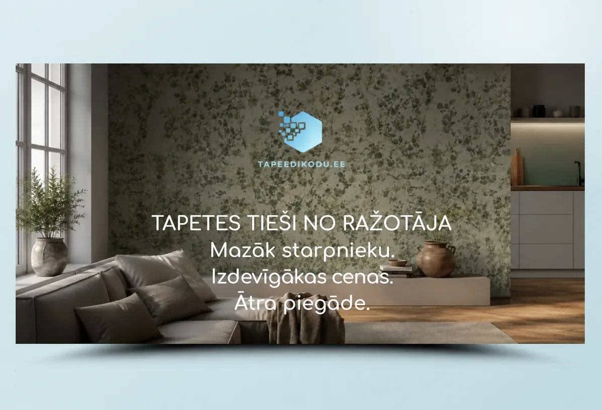 Tapešu interjers viesistabā