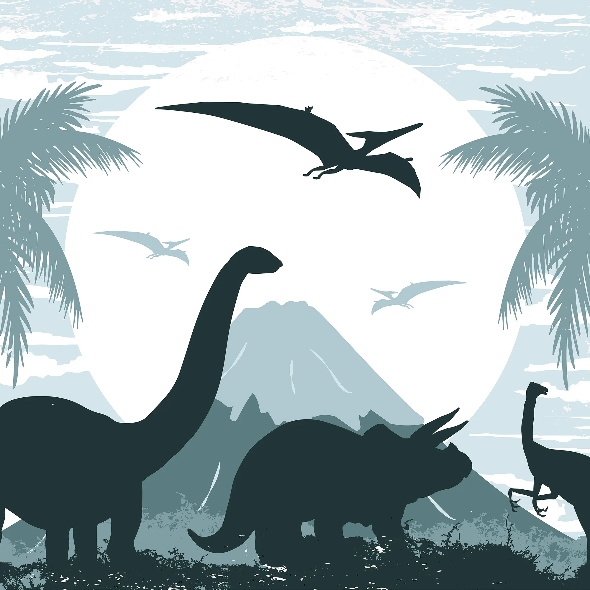 Sinised dinosaurused – fototapeet 14009 - Image 5