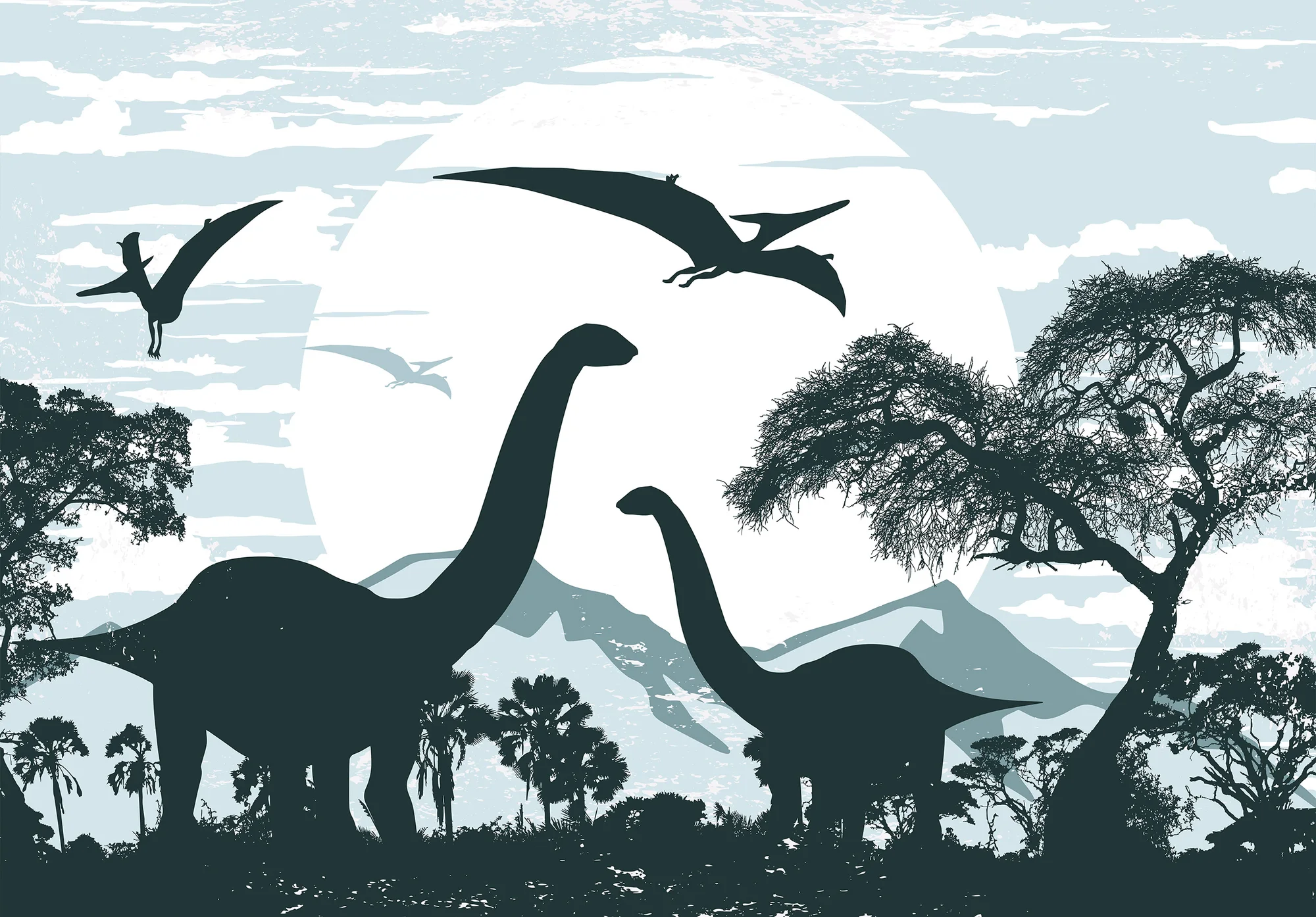 Sinised dinosaurused – fototapeet 14010 - Image 6