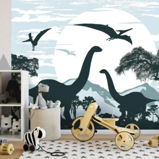 Sinised dinosaurused – fototapeet 14010