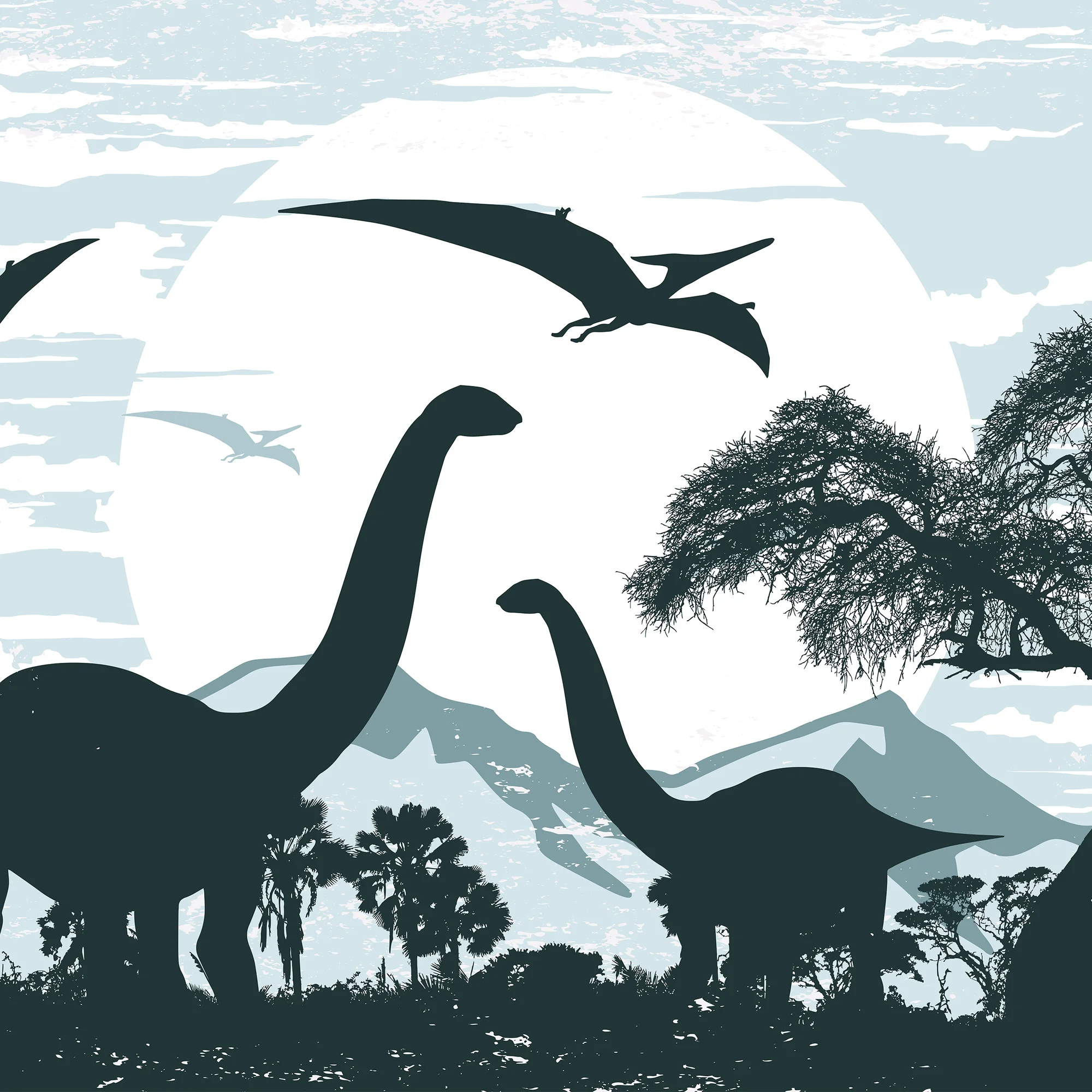 Sinised dinosaurused – fototapeet 14010 - Image 5