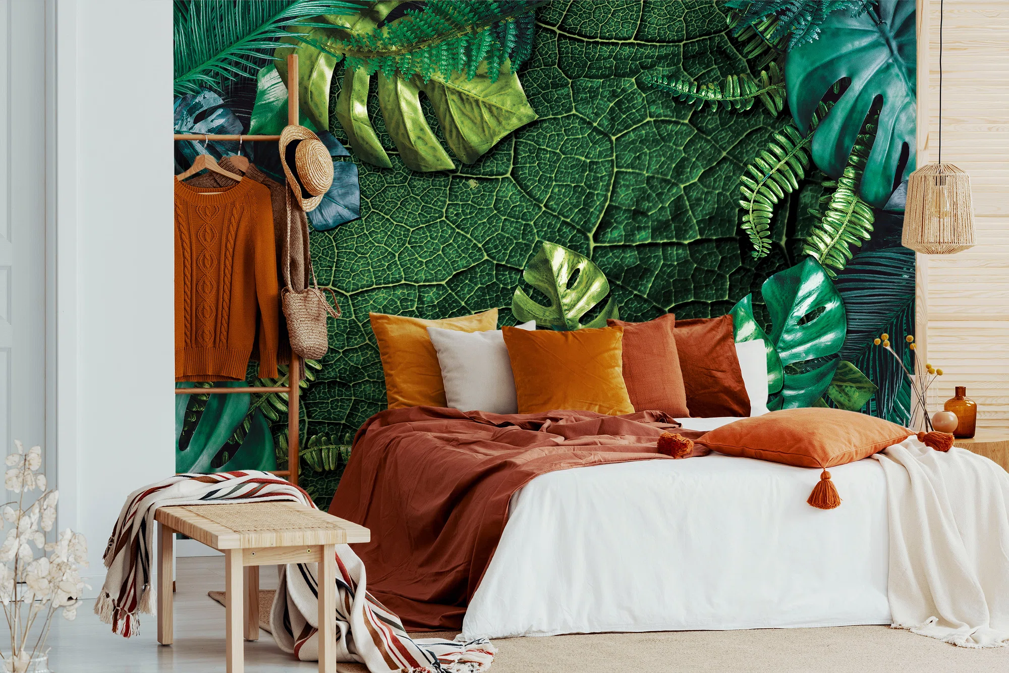 Tumerohelised monstera lehed – fototapeet 14100 - Image 3