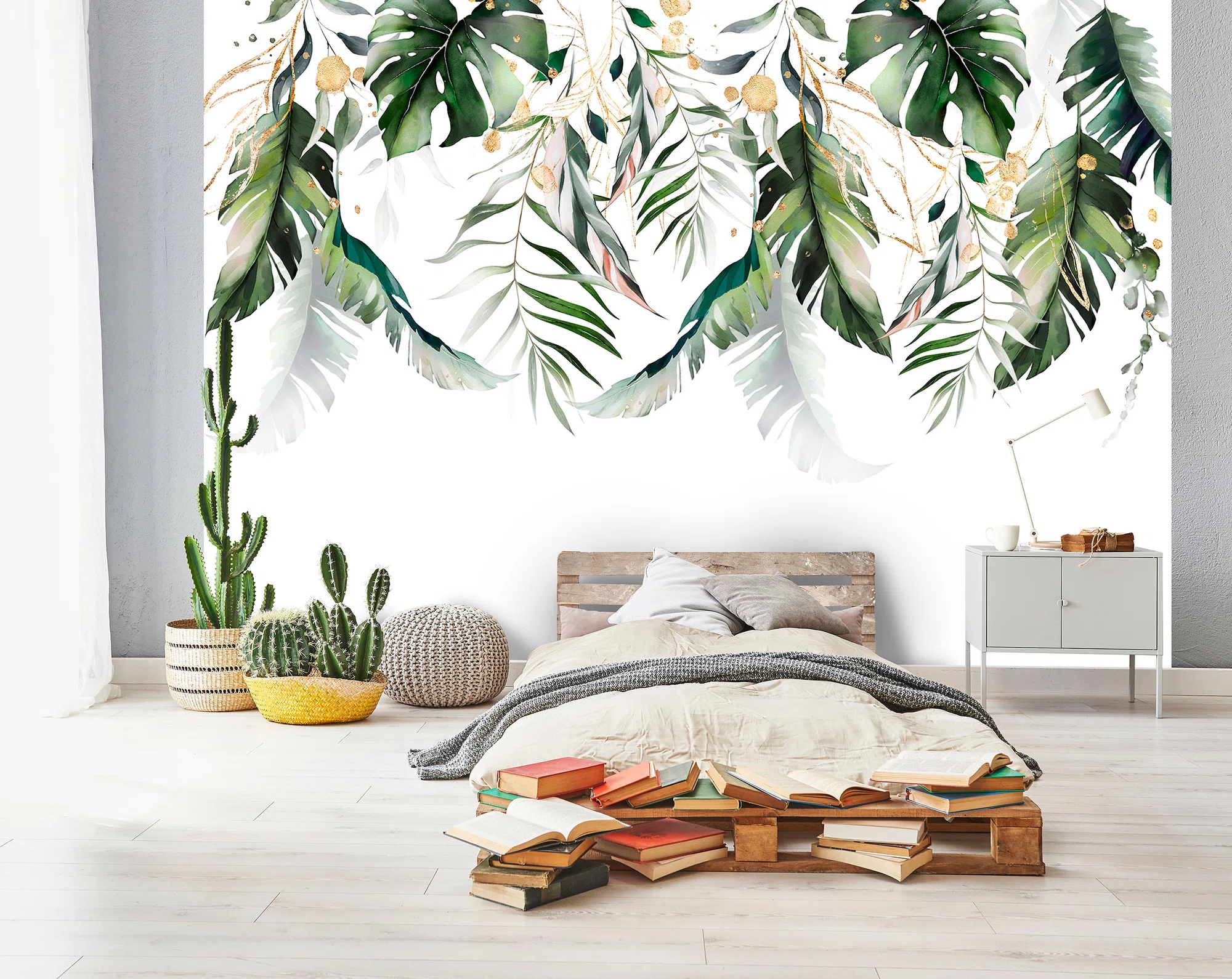 Tumerohelised monstera lehed – fototapeet 14128 - Image 2