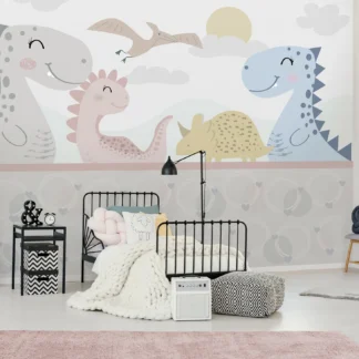 Pastelsed dinosaurused – fototapeet 14164