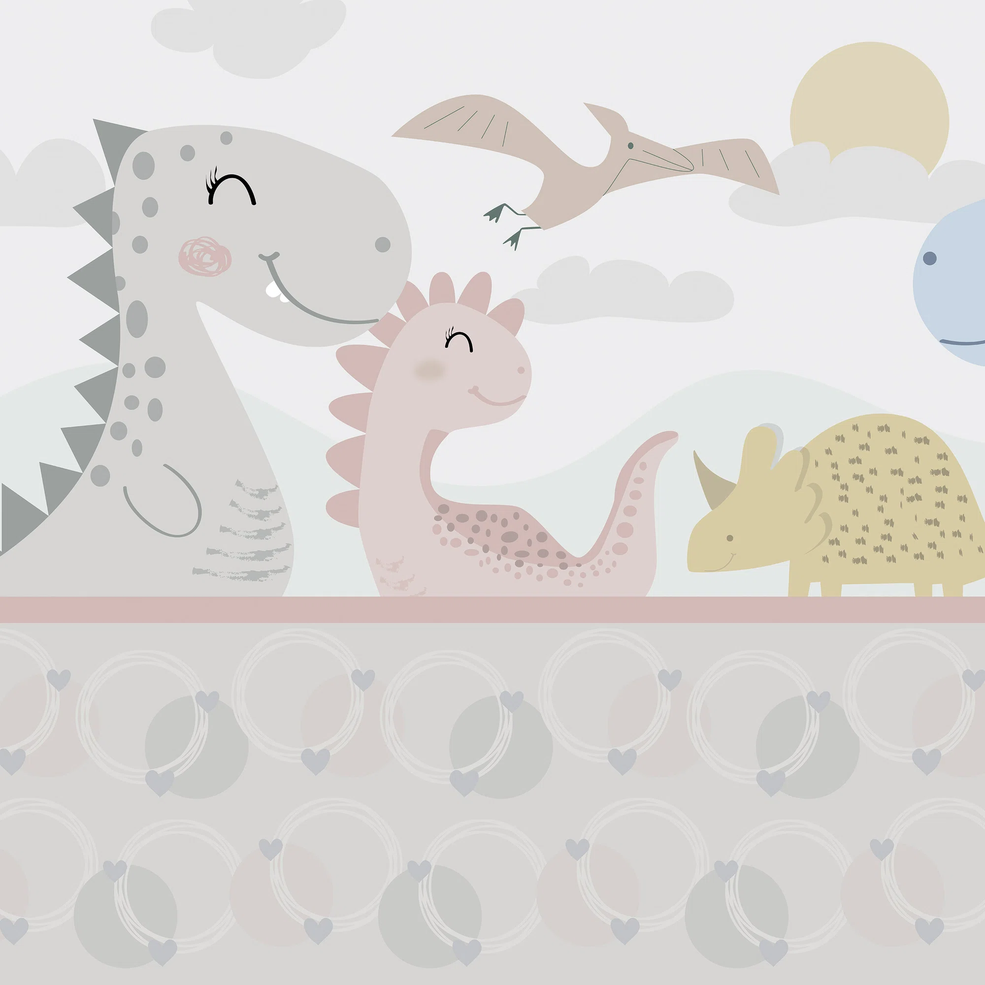Pastelsed dinosaurused – fototapeet 14164 - Image 5