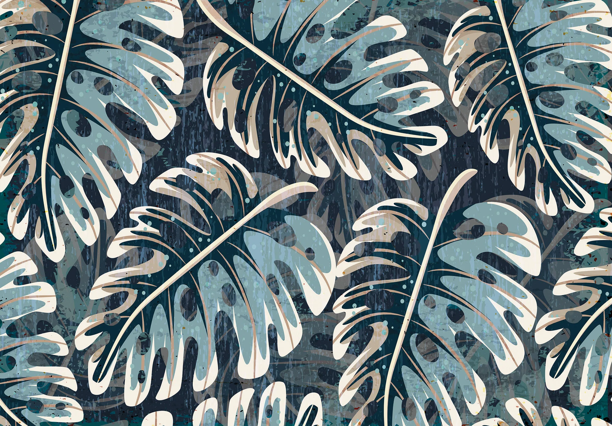 Tumesinised monstera lehed – fototapeet 14167 - Image 6