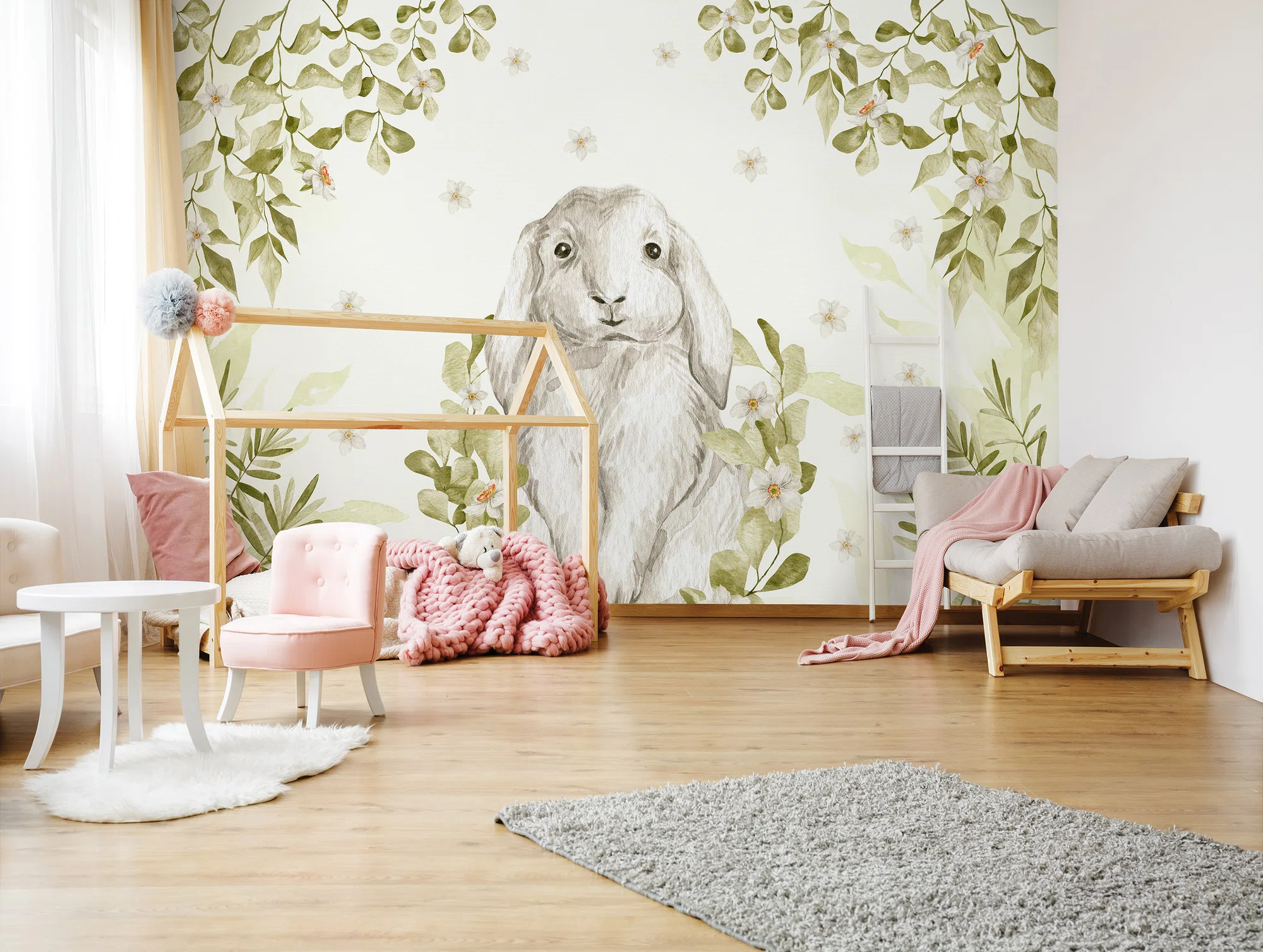 Jänesed looduses – fototapeet 14412 - Image 3