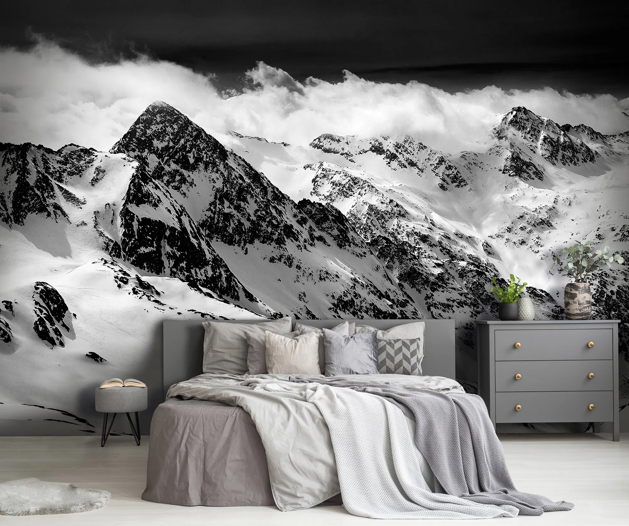 Valge mägimaastik – fototapeet 14454