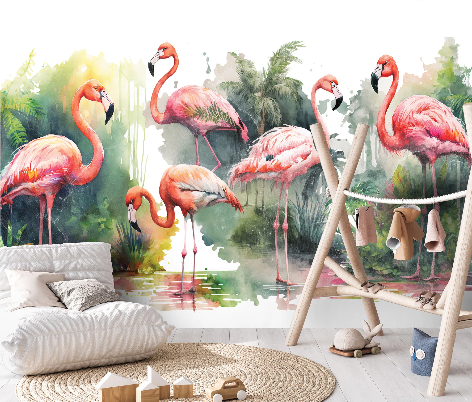 Flamingod troopikas – fototapeet 14558 - Image 4
