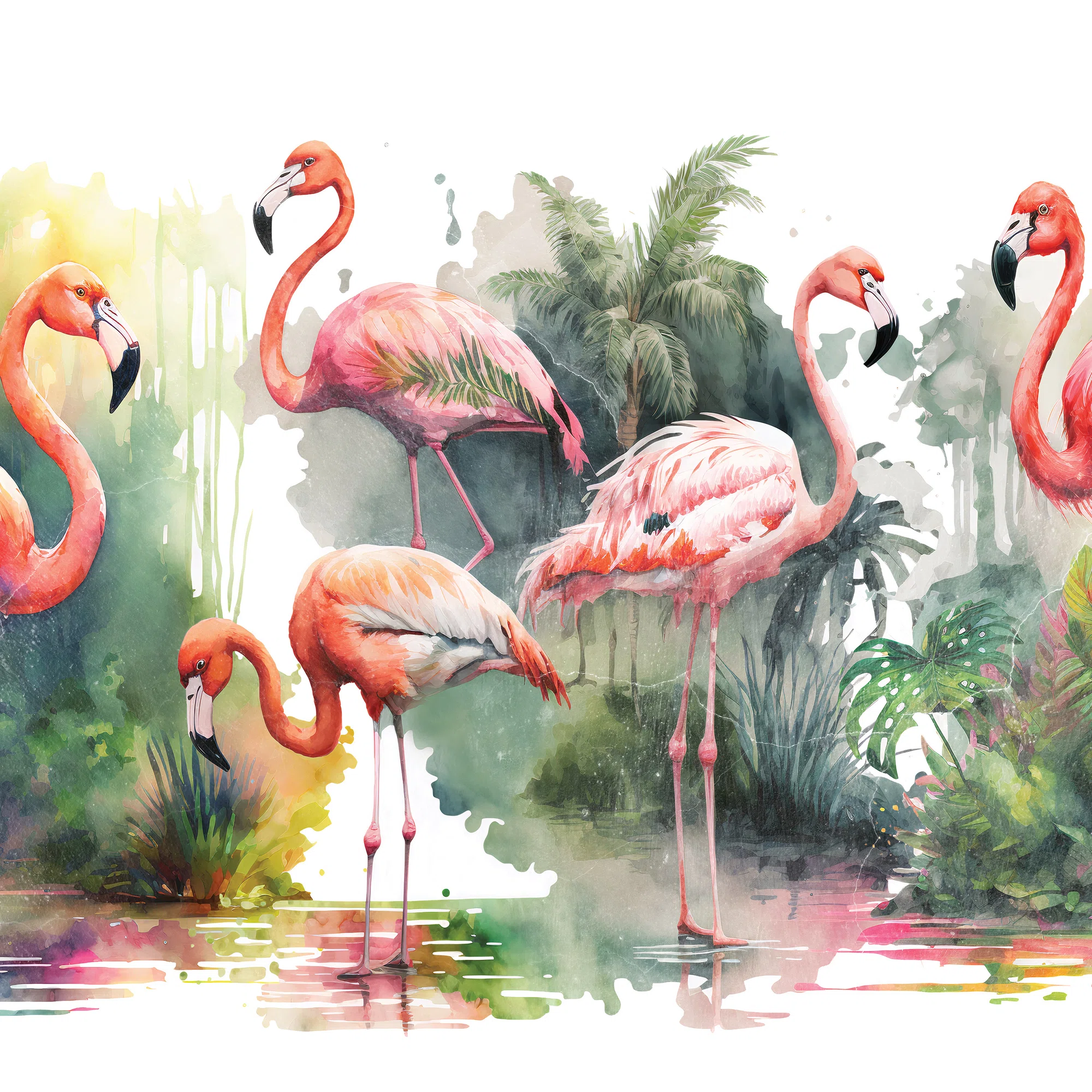 Flamingod troopikas – fototapeet 14558 - Image 5
