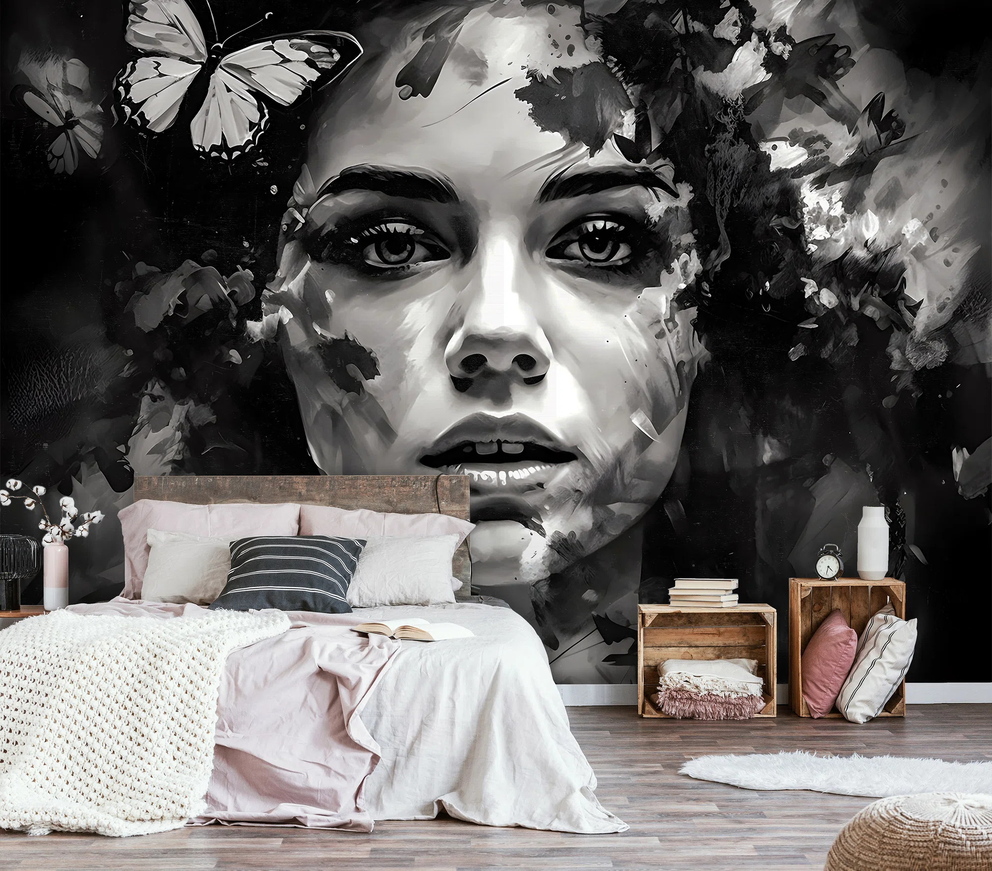 Liblikad ja lilled – fototapeet 14656