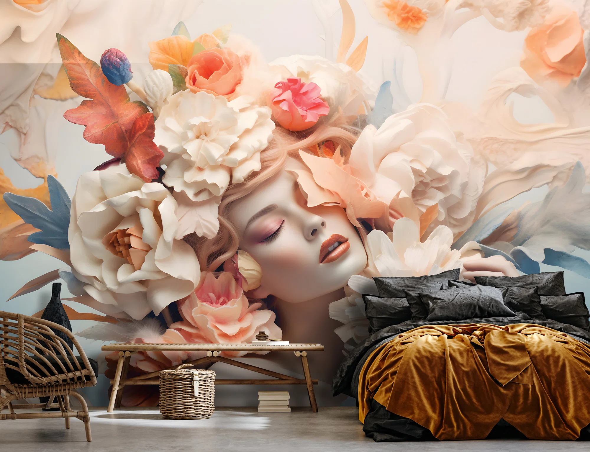 Pastelne lillekompositsioon – fototapeet 14663