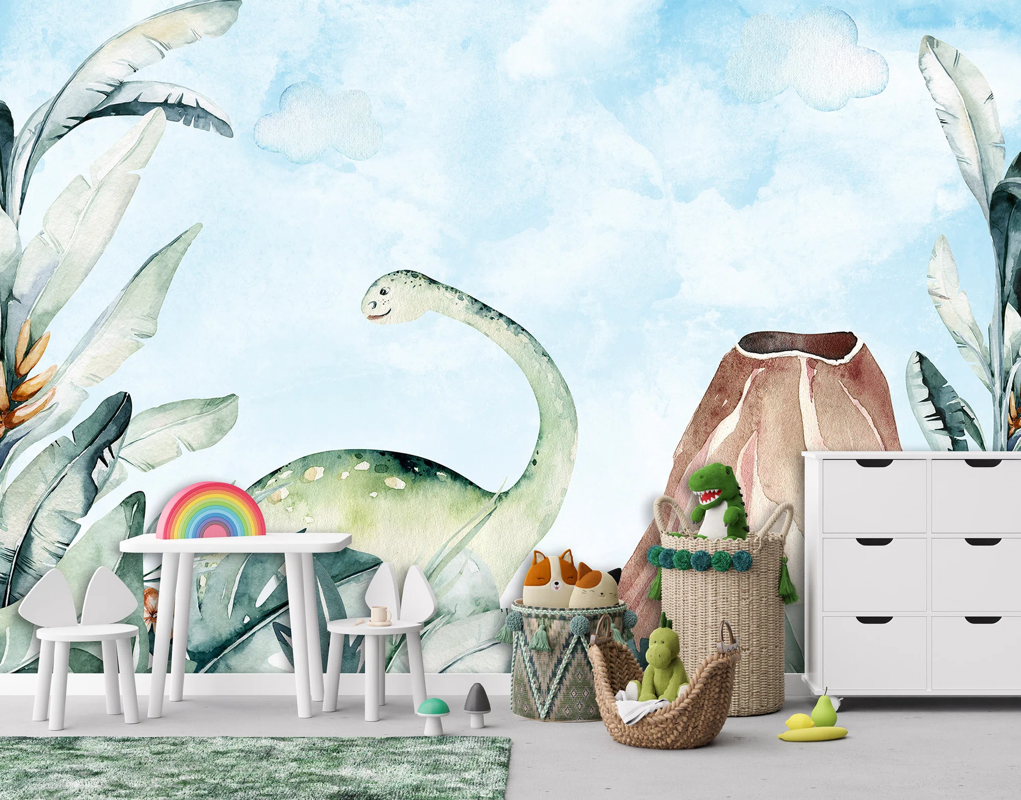 Pastelsed dinosaurused – fototapeet 14677
