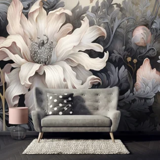 Maalitud lillekompositsioon – fototapeet 14732