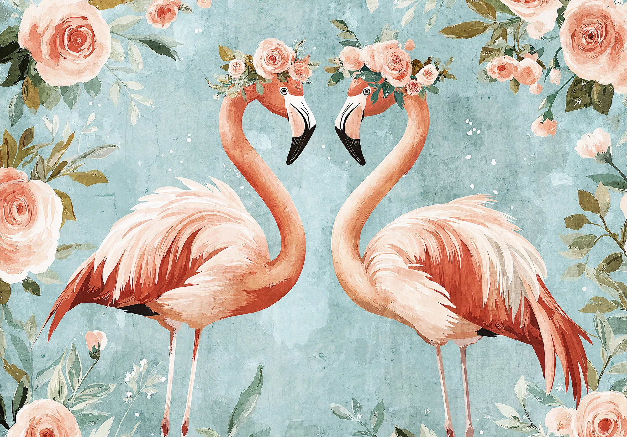 Roosad flamingod – fototapeet 15351 - Image 7