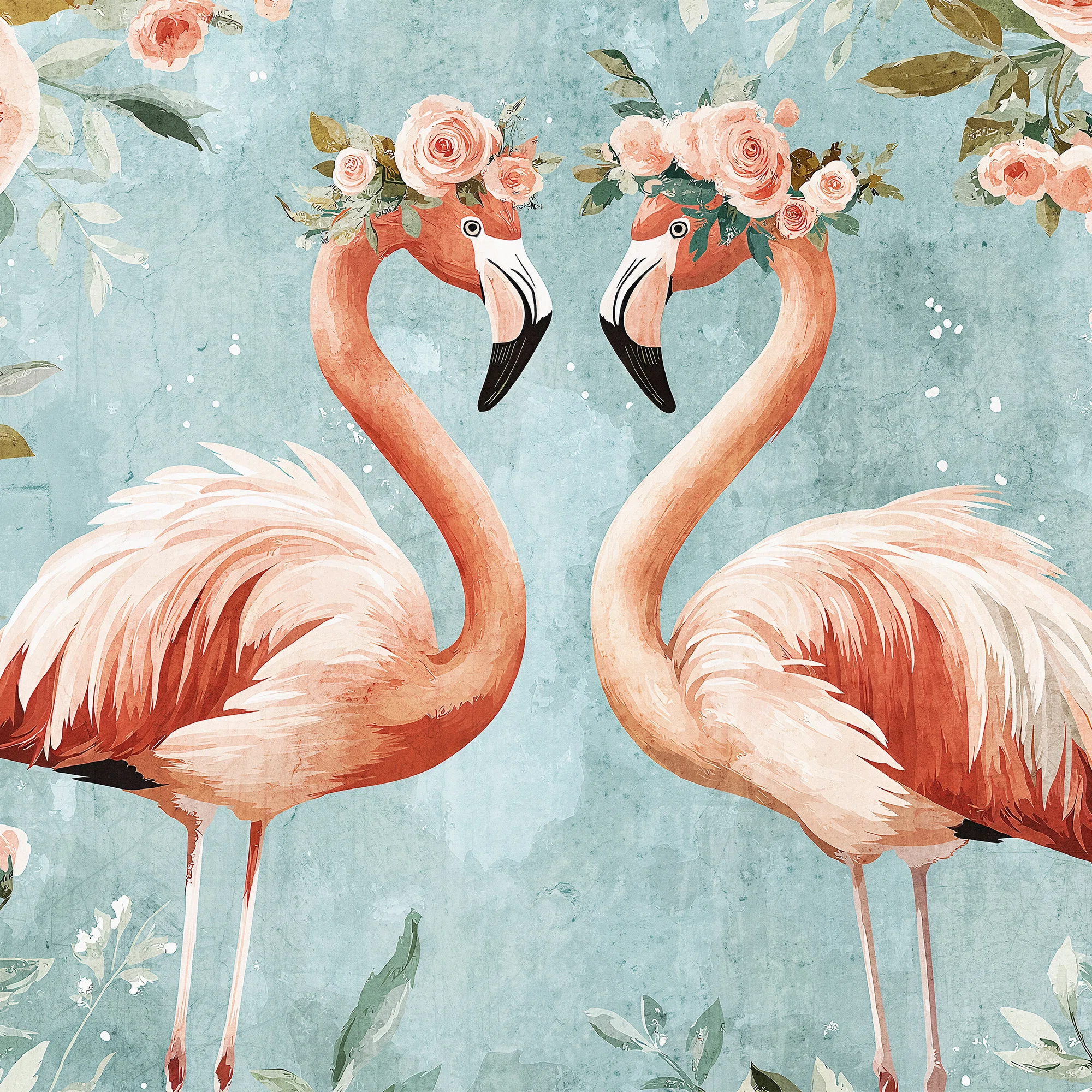 Roosad flamingod – fototapeet 15351 - Image 6